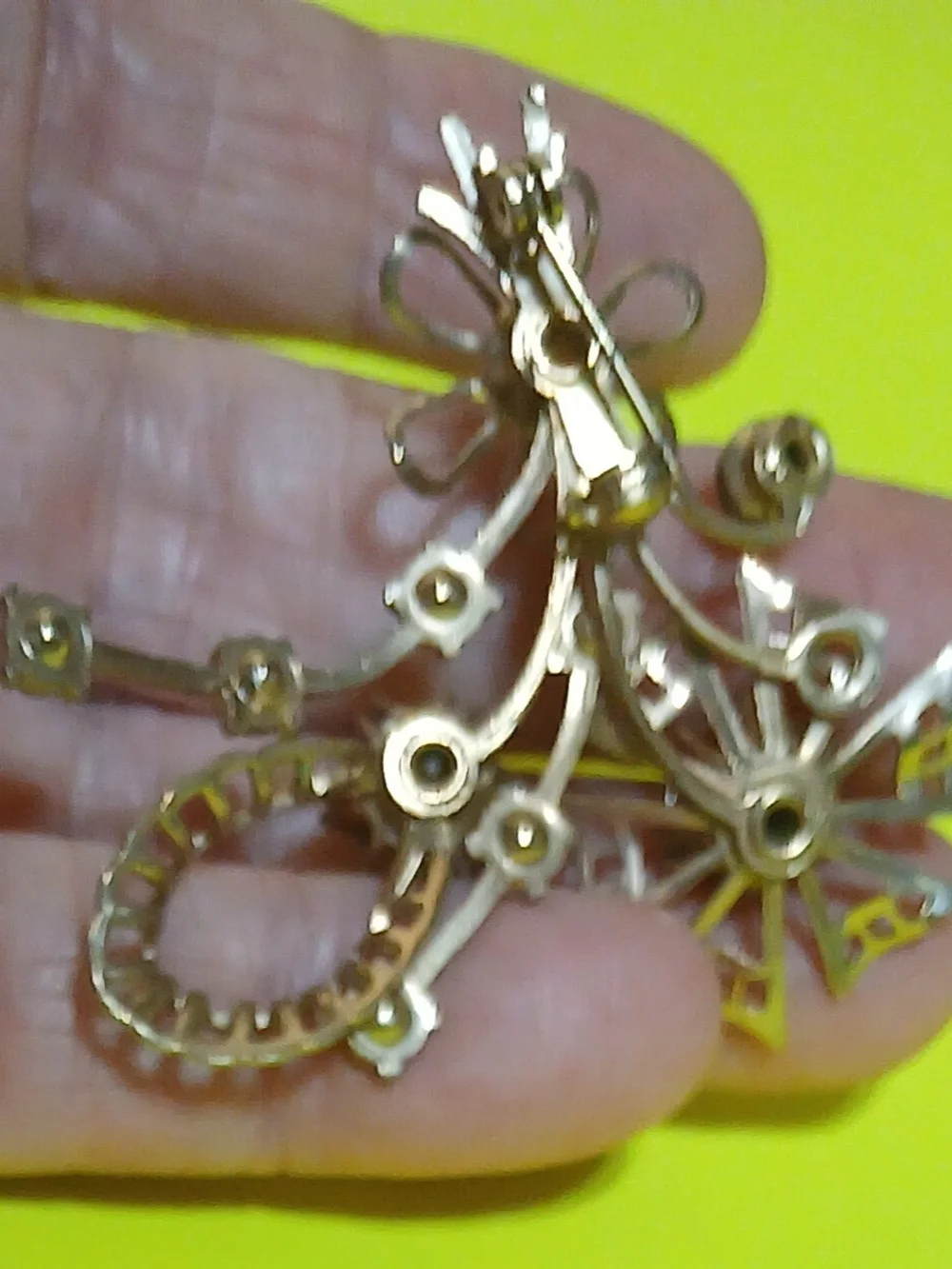 Gold-Tone Pearl and Crystal Floral Brooch - Women Jewelry